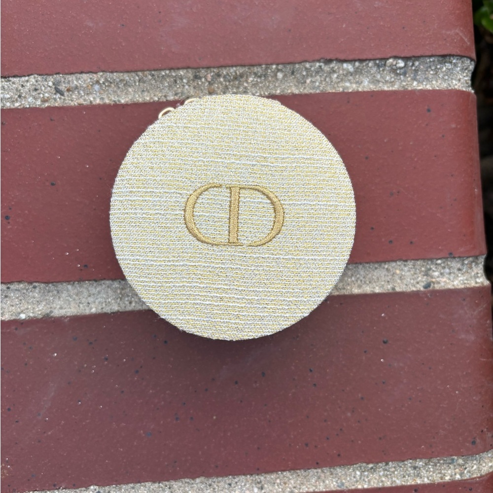 Dior Gold Round Coin Purse